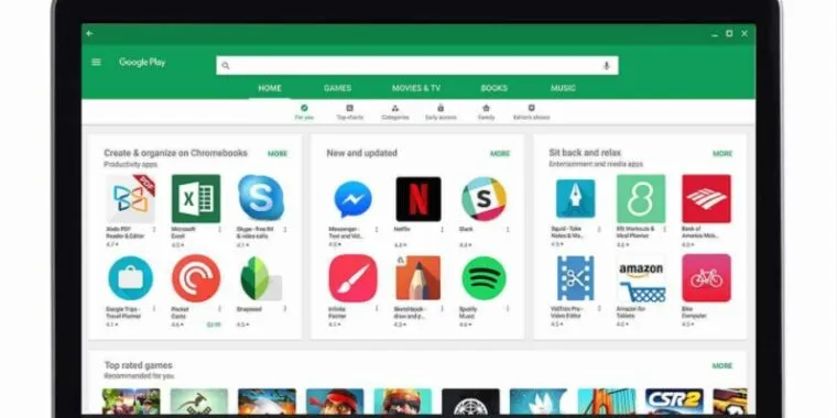 Google подталкивает разработчиков к адаптации приложений Android для Chromebook