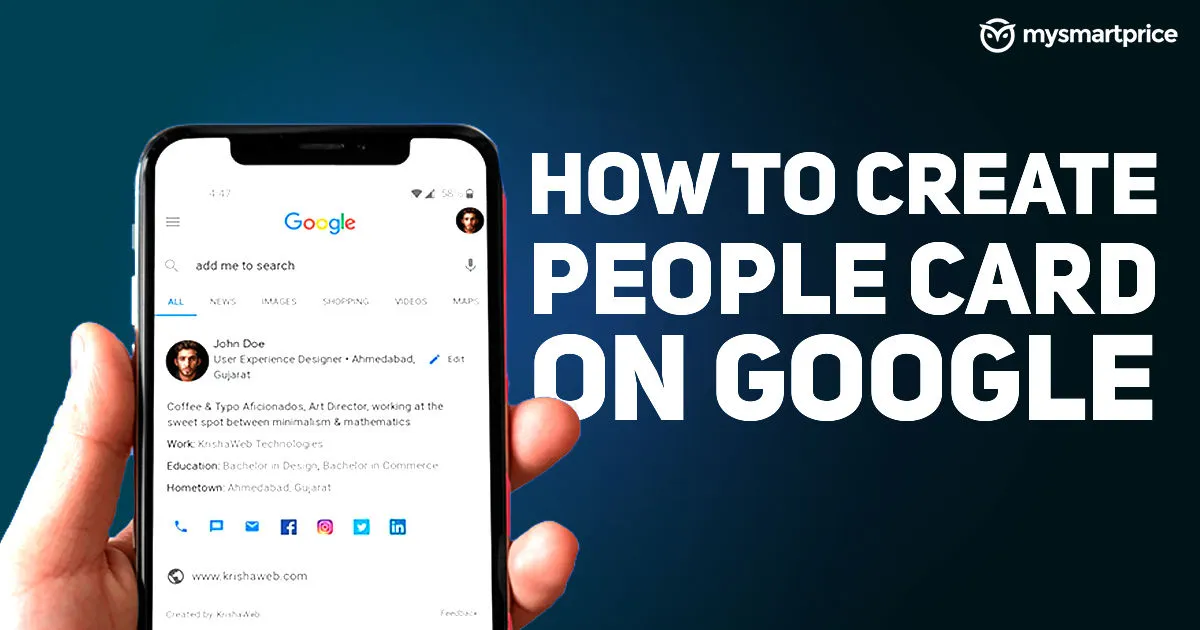 Как создать карточку людей и добавить себя в поиск Google