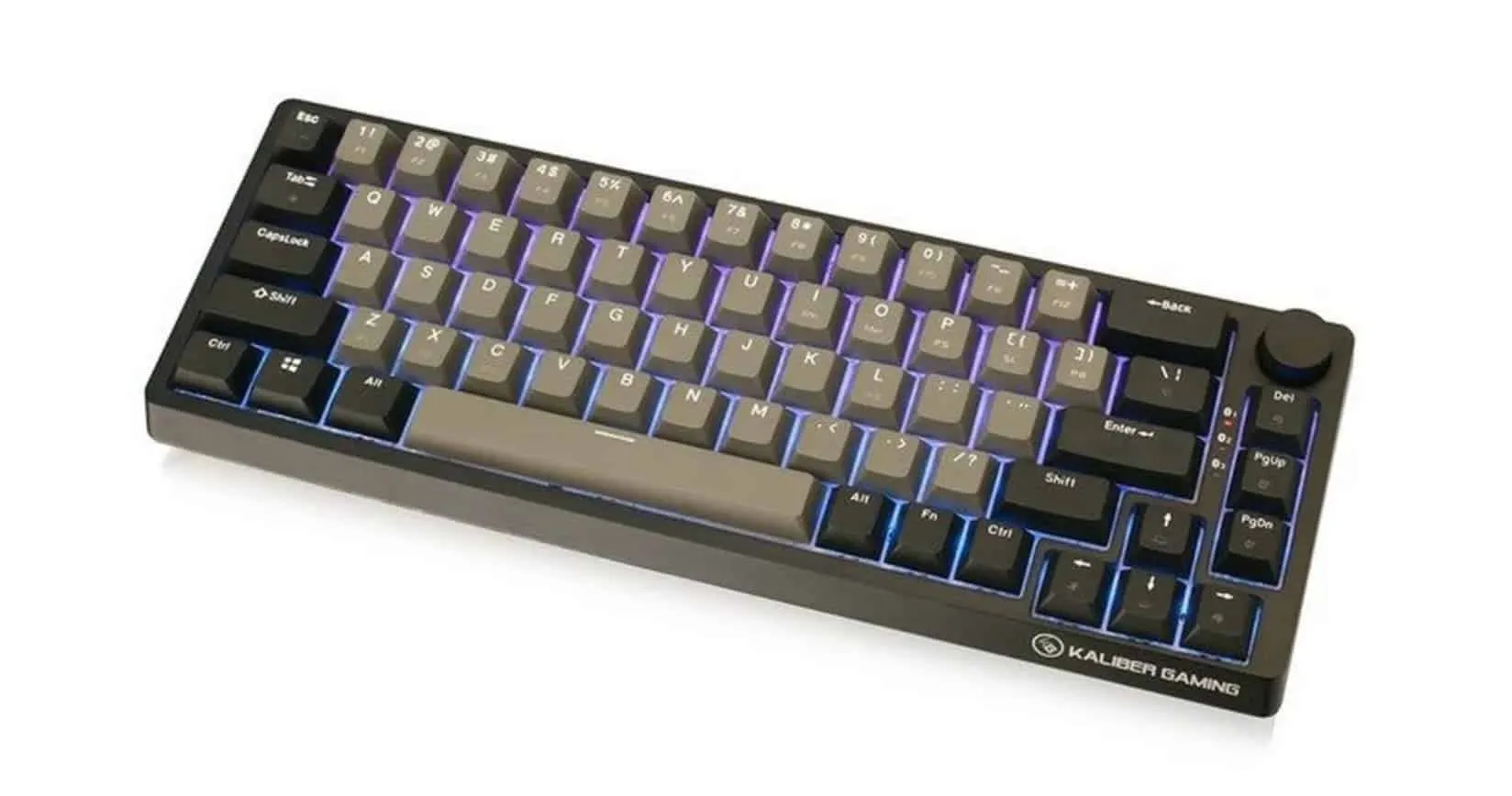 Kalibre Gaming Mechlite Nano — беспроводная механическая клавиатура с поворотной ручкой.