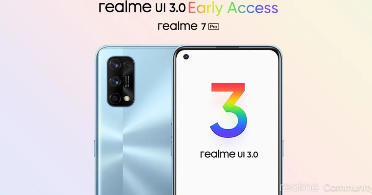 Выходит обновление Realme 7 Pro с Android 12 на основе раннего доступа Realme UI 3.0
