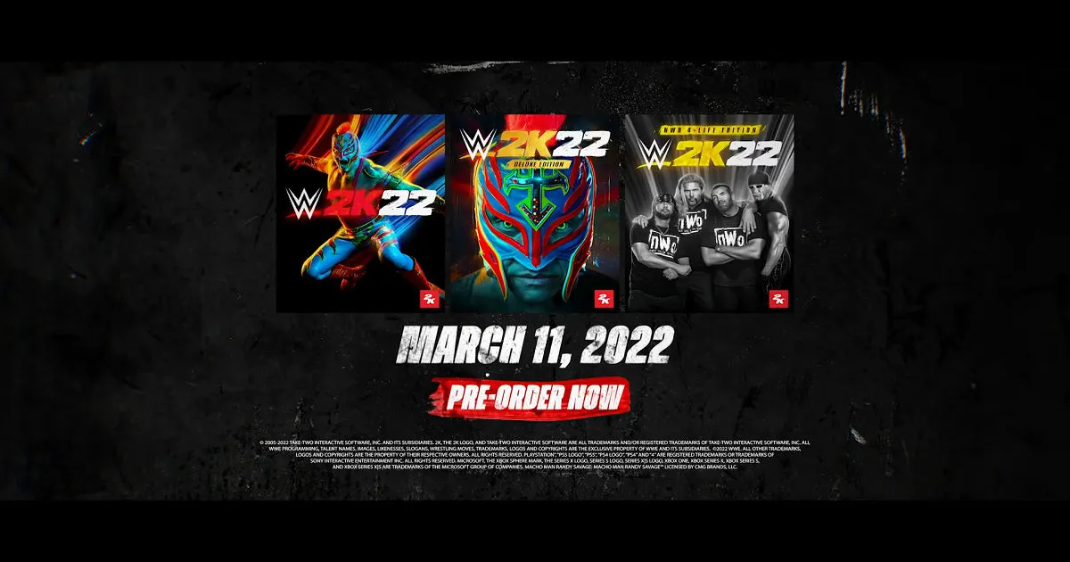 Дата выхода WWE 2K22 объявлена, предварительные заказы уже доступны