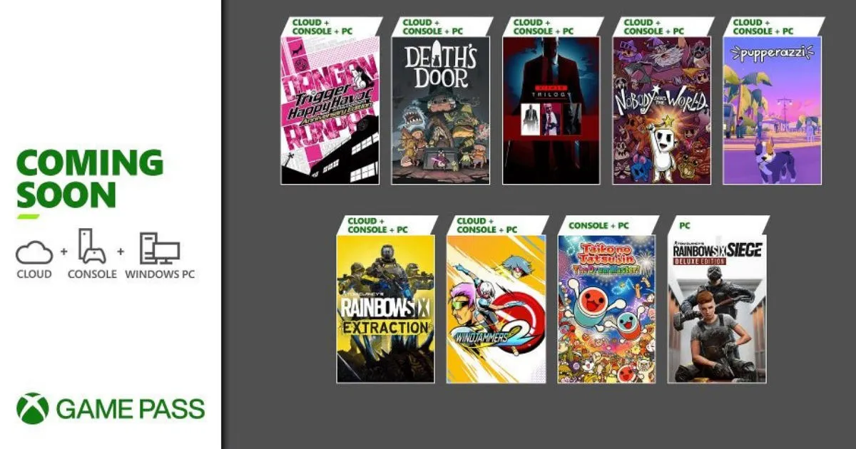 Опубликованы следующие игры Xbox Game Pass: Hitman Trilogy, Rainbow Six: Extraction, Siege и другие