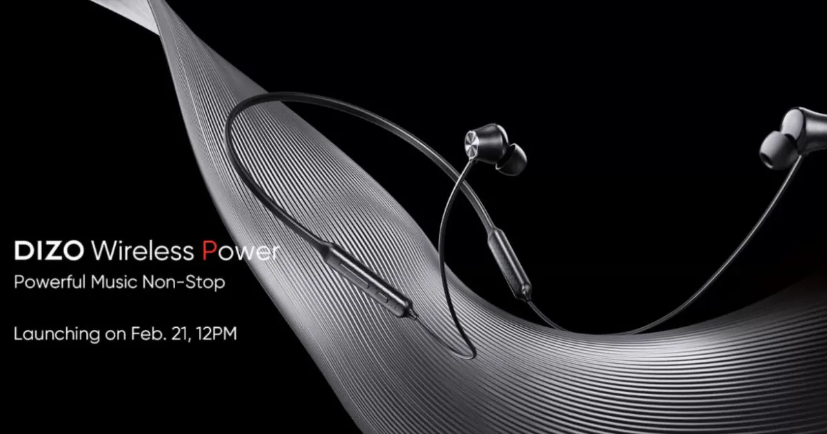 Шейный обод Dizo Wireless Power будет запущен 21 февраля и будет доступен через Flipkart