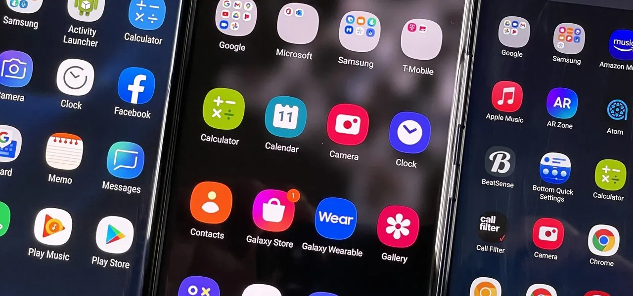 Скрыть приложения на главном экране вашего Samsung Galaxy, в области приложений и в поиске