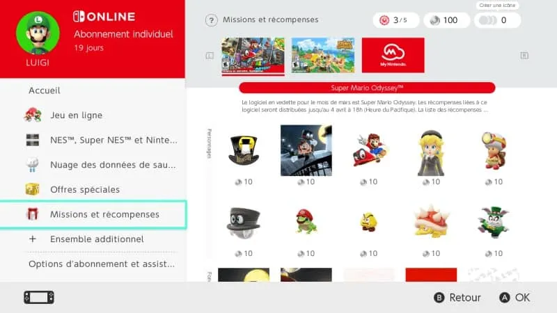 Nintendo Switch Online: платные сервисные обновления с миссиями и наградами