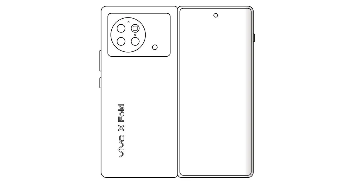 Vivo X Fold, первый складной телефон от компании, имеет дизайн, раскрытый на просочившейся схеме
