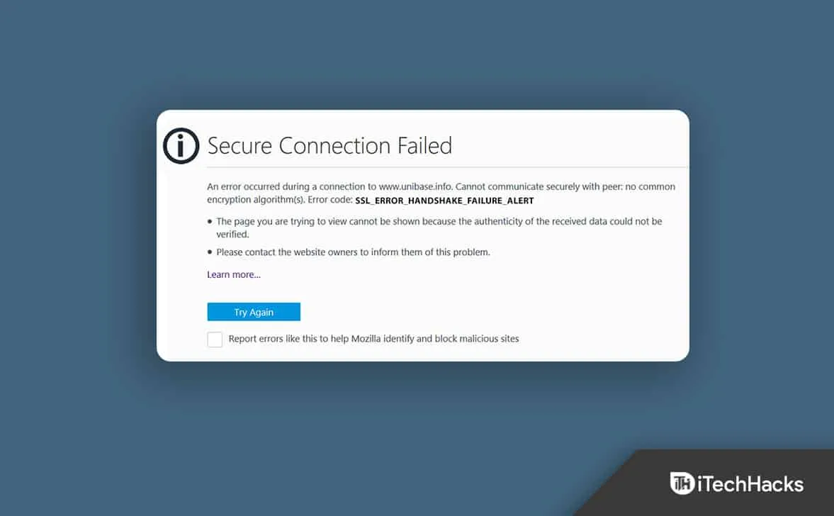 Как исправить «SSL_error_handshake_failure_alert» в браузерах