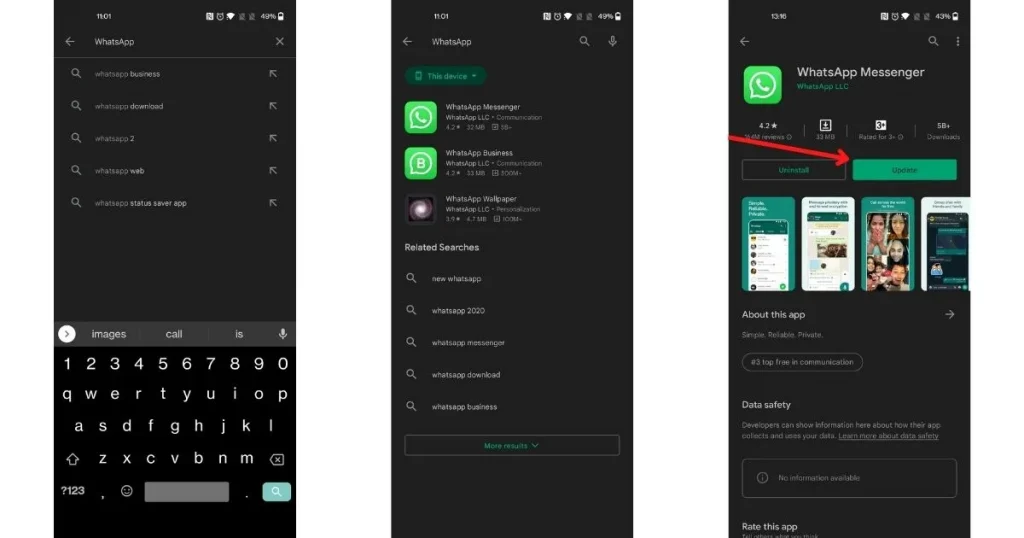 Mise à Jour Vers La Nouvelle Version De Whatsapp Comment Mettre à Jour Whatsapp Vers La 1626