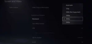 PS5: бета-обновление для поддержки 1440p и папок