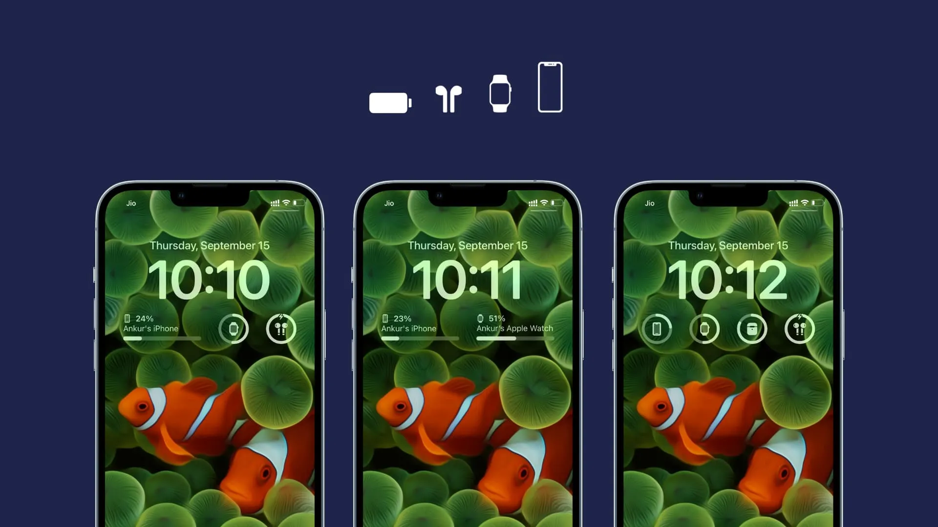 Как настроить виджет батареи экрана блокировки на iPhone в iOS 16