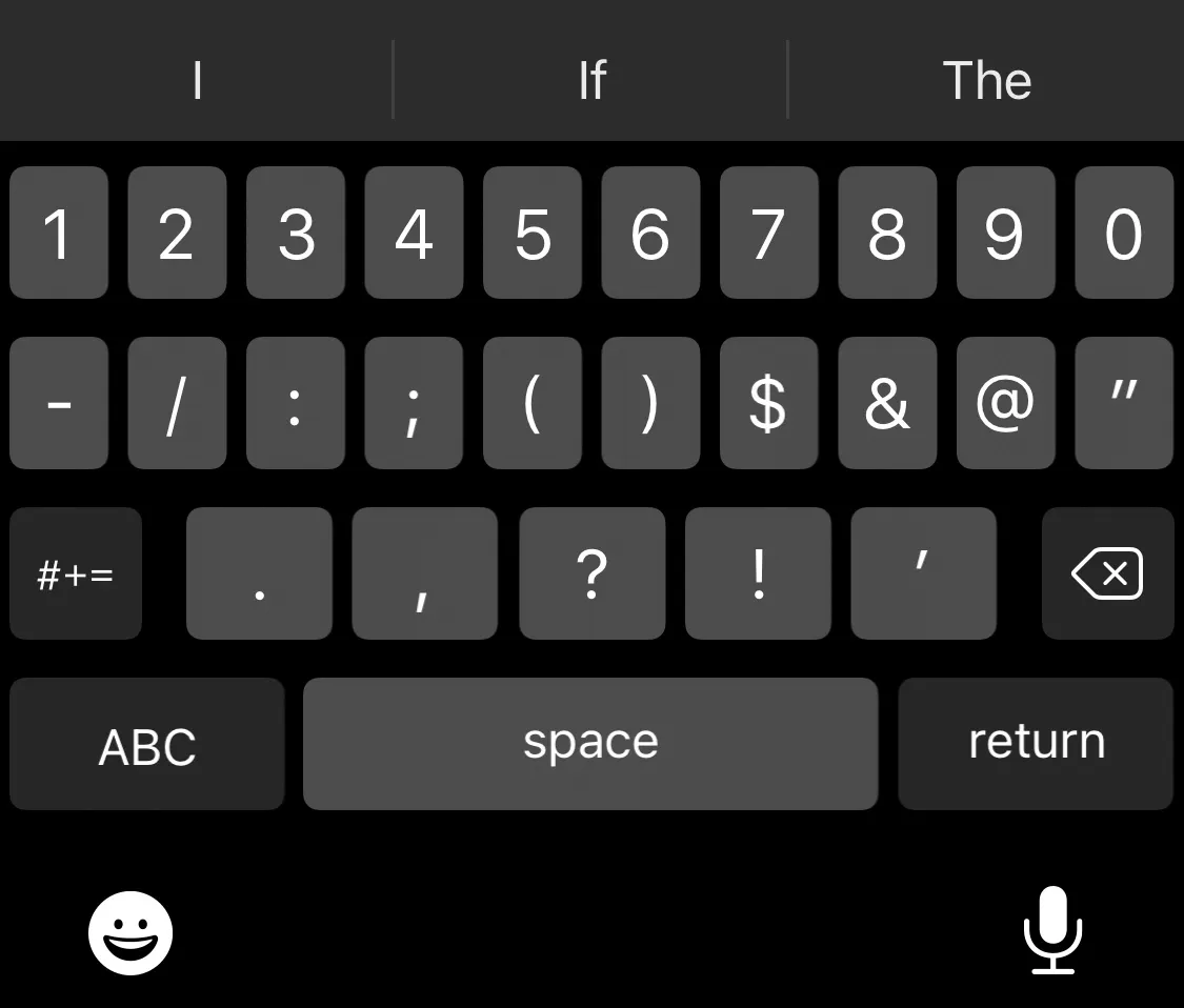Скрин клавиатуры айфона