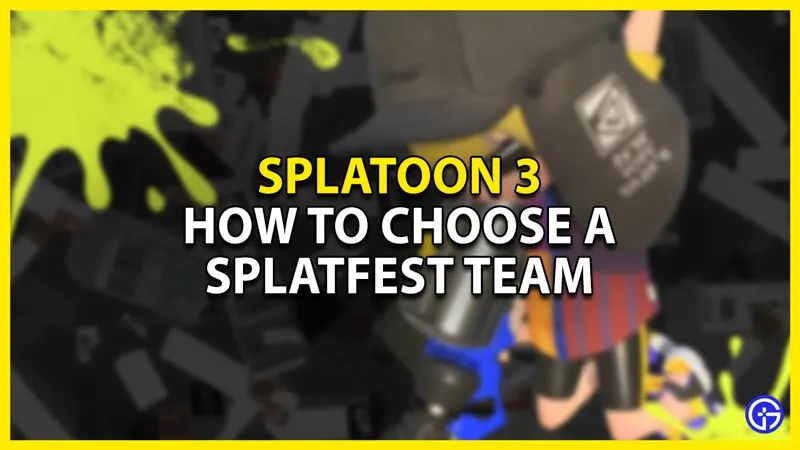 Splatoon 3: Как выбрать/присоединиться к команде Splatfest