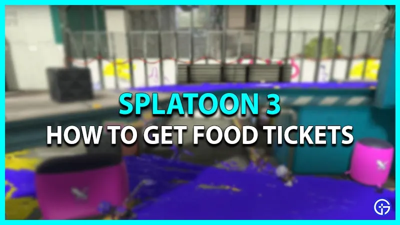 Splatoon 3: как получить билеты на еду