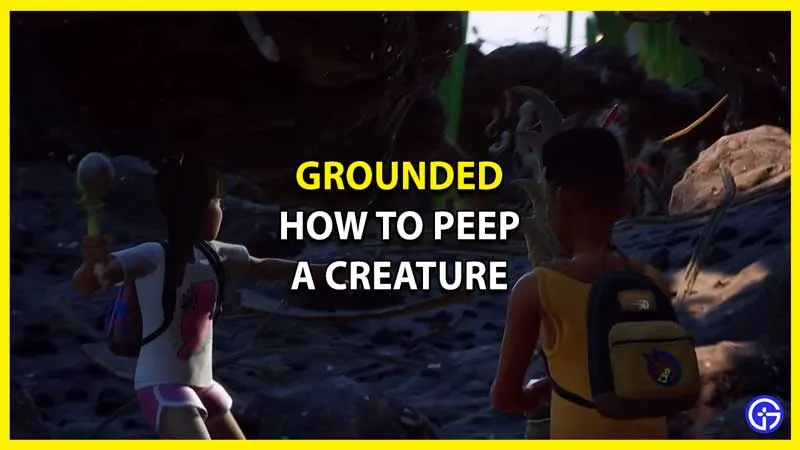 Grounded: как подсмотреть за существом