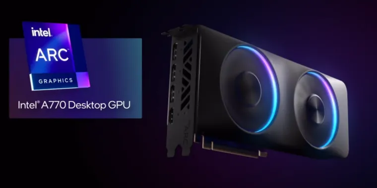 Графический процессор Intel Arc A770 поступит в продажу 12 октября по цене 329 долларов.