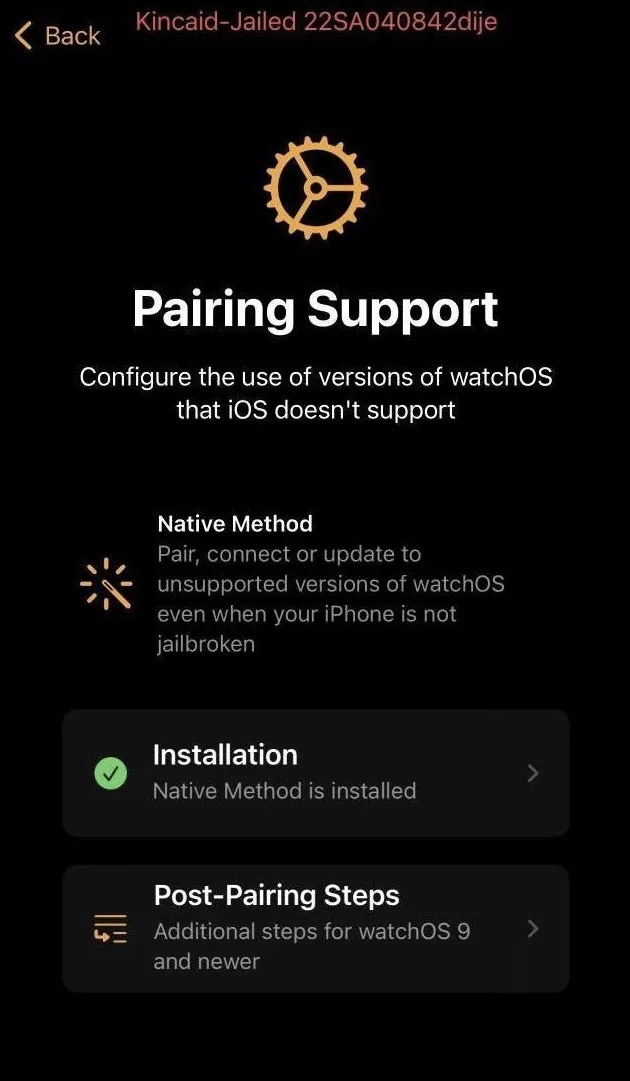 Разработчик Legizmo работает над тем, чтобы разрешить сопряжение Apple Watch с неподдерживаемой прошивкой на устройствах без взлома через TrollStore