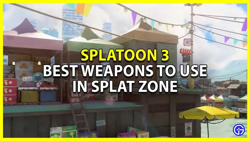Splatoon 3: лучшее оружие для использования в Splat Zone