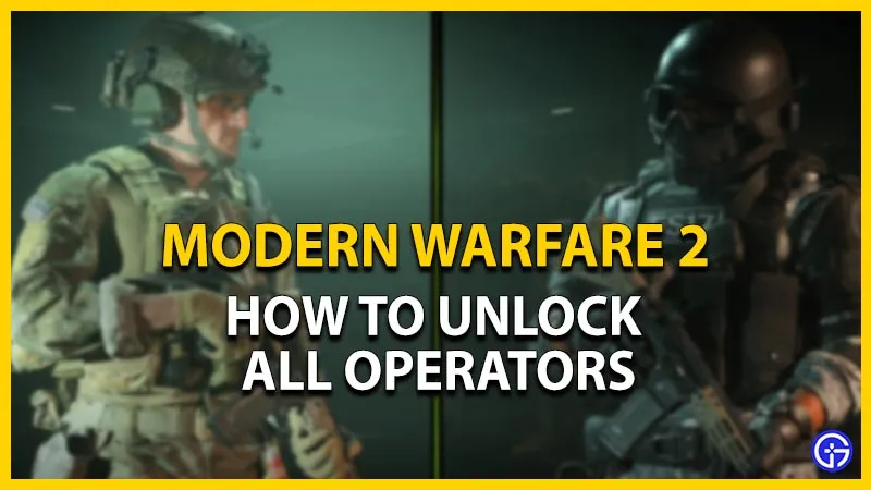 Call Of Duty Modern Warfare 2: список всех оперативников и как их разблокировать