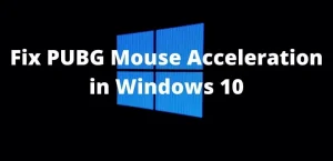 3 лучших исправления ускорения мыши PUBG в Windows 10