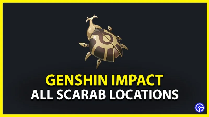 Расположение скарабея Genshin Impact
