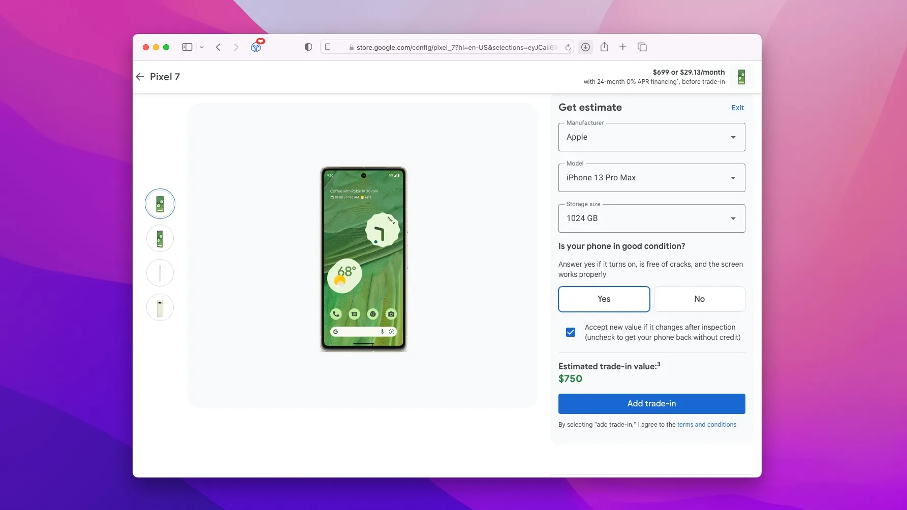 Сделка с Google: получите Pixel 7 за 699 ​​долларов бесплатно, обменяв свой iPhone 13 Pro Max на 1 ТБ