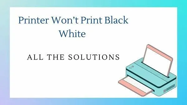 Принтер не печатает в черно-белом режиме — 7 решений 