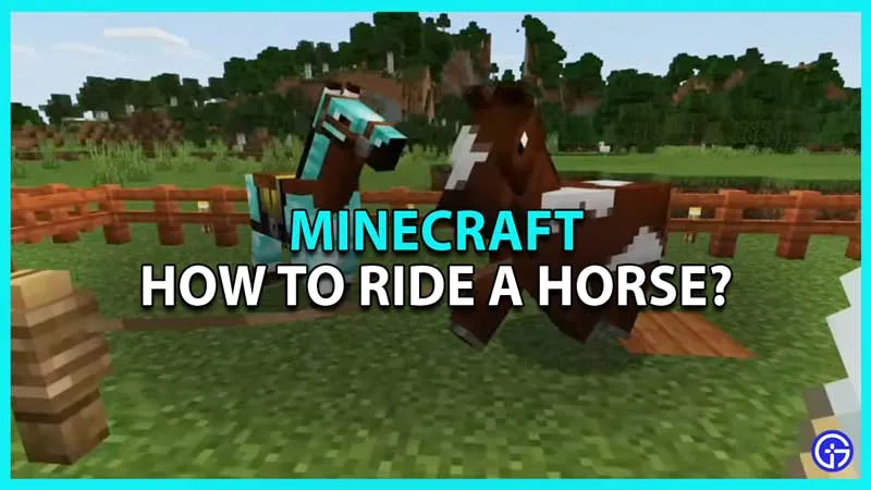 Minecraft: Как ездить на лошади
