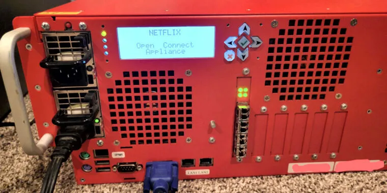 Redditor приобрел выведенный из эксплуатации кеш-сервер Netflix с хранилищем на 262 ТБ