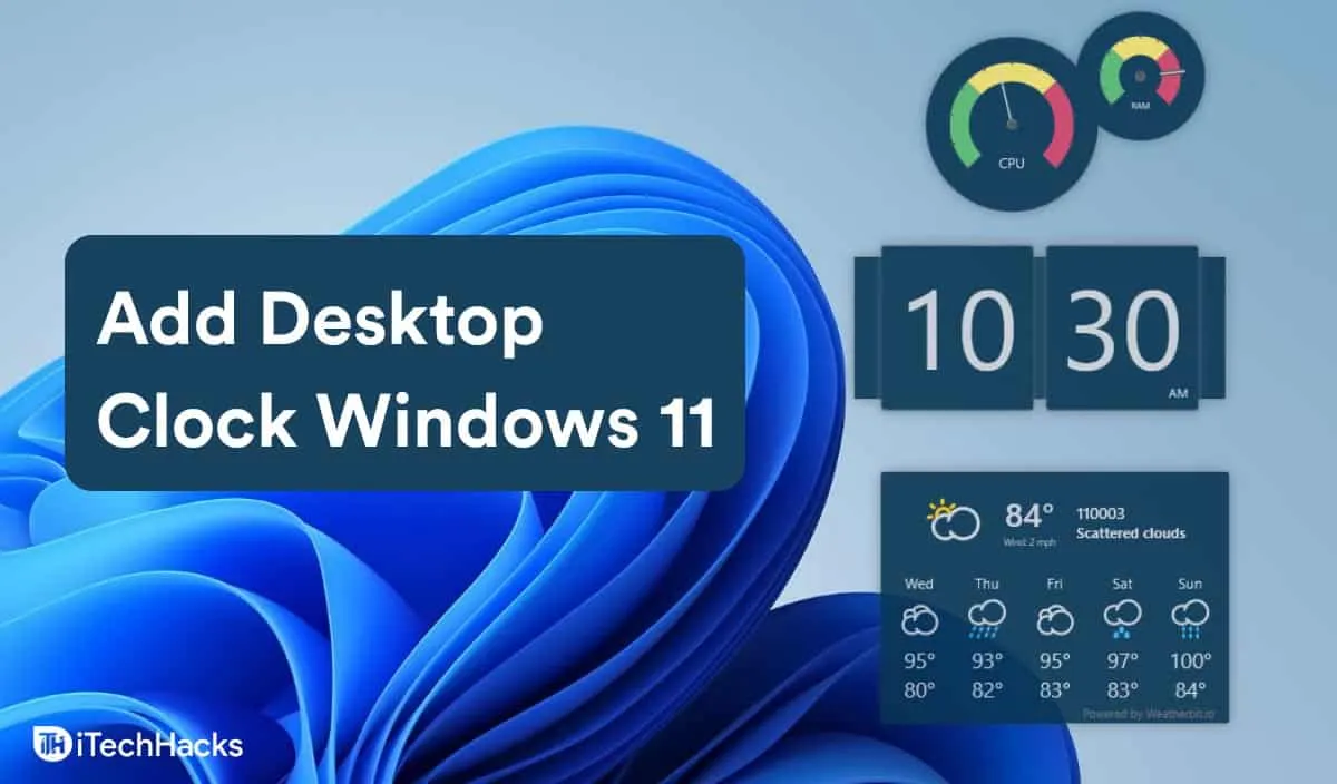 Как в Windows 11 установить часы на рабочий стол