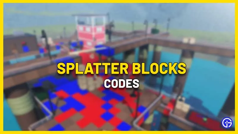 Коды Splatter Blocks (октябрь 2022)