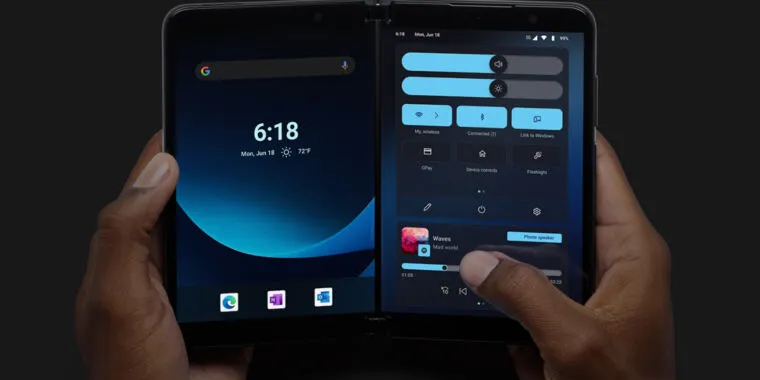 Microsoft ставит букву L в Android 12L и обновляет Surface Duo с опозданием на 7 месяцев