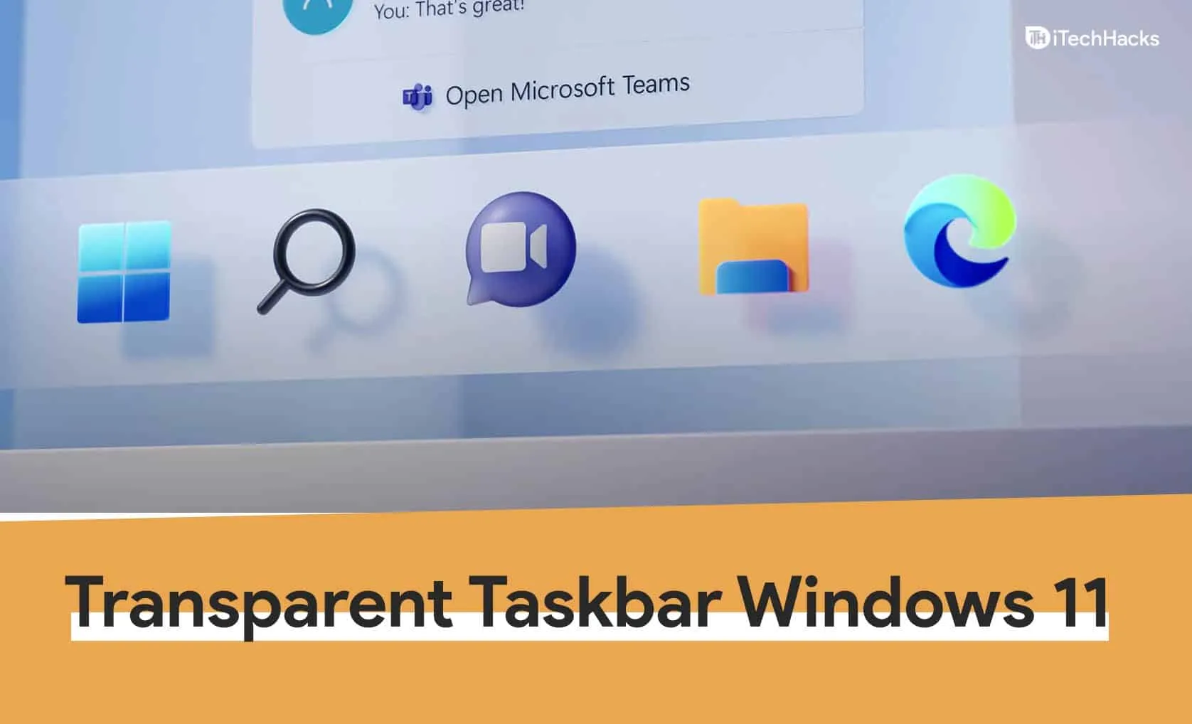 Как сделать прозрачную панель задач в Windows 11