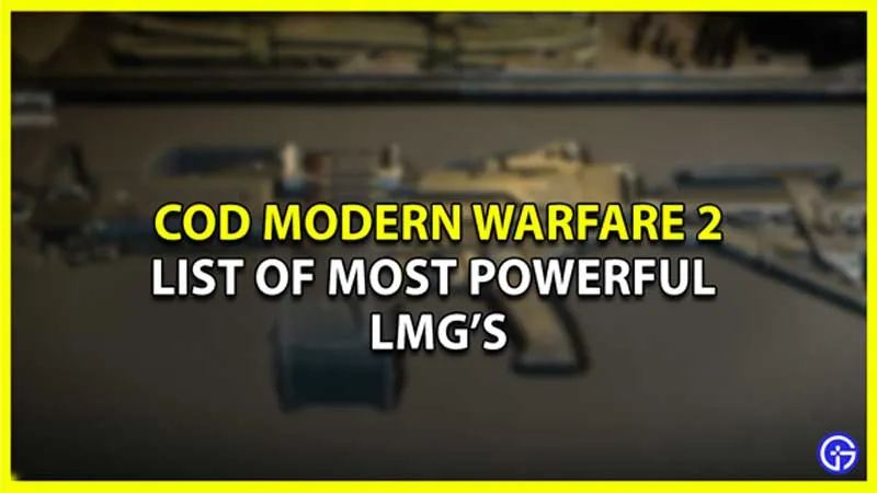 Лучший ручной пулемет в COD Modern Warfare 2 — 4 лучших оружия