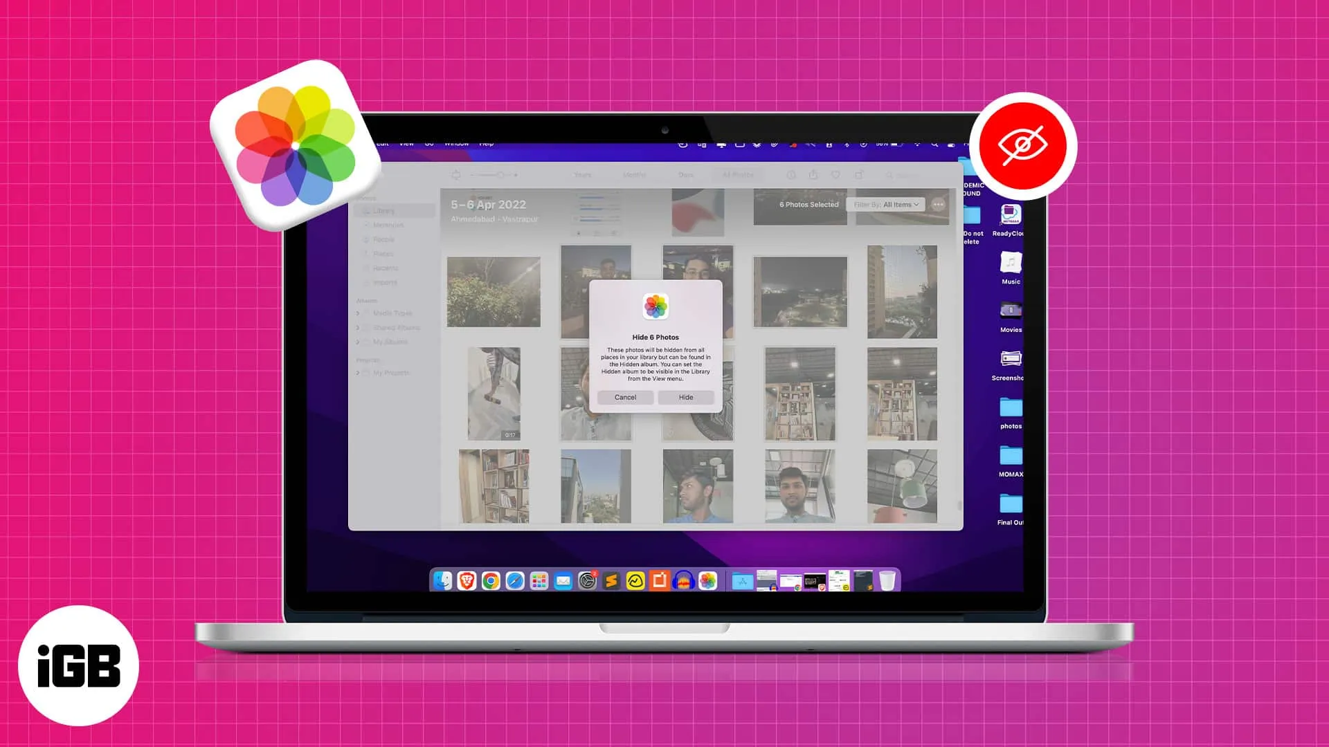 Как скрыть и показать фотографии на вашем Mac