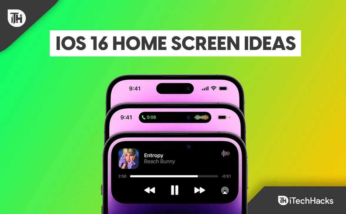 Эстетические идеи домашнего экрана iOS 16 2022 | Макеты экрана блокировки iPhone