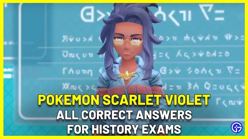 Pokemon Scarlet Violet Все ответы по истории (промежуточные и выпускные экзамены)