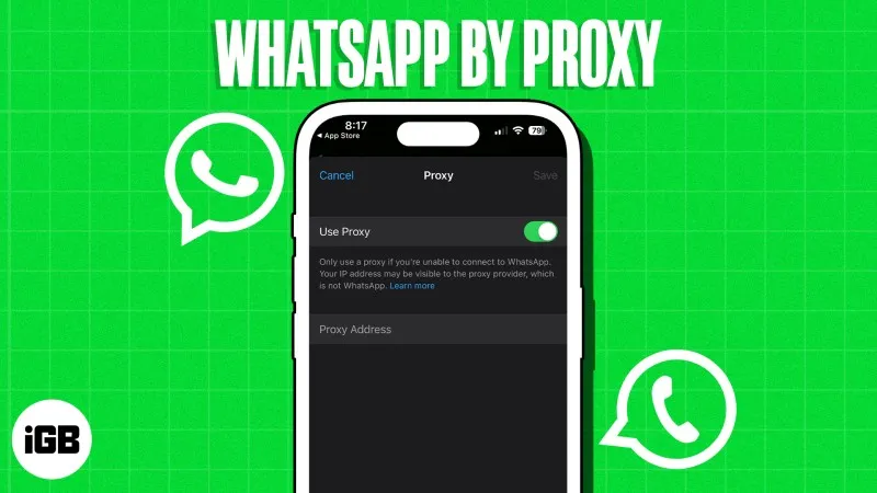 Как использовать прокси WhatsApp на iPhone