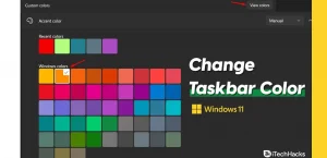 Как изменить цвет панели задач в Windows 11