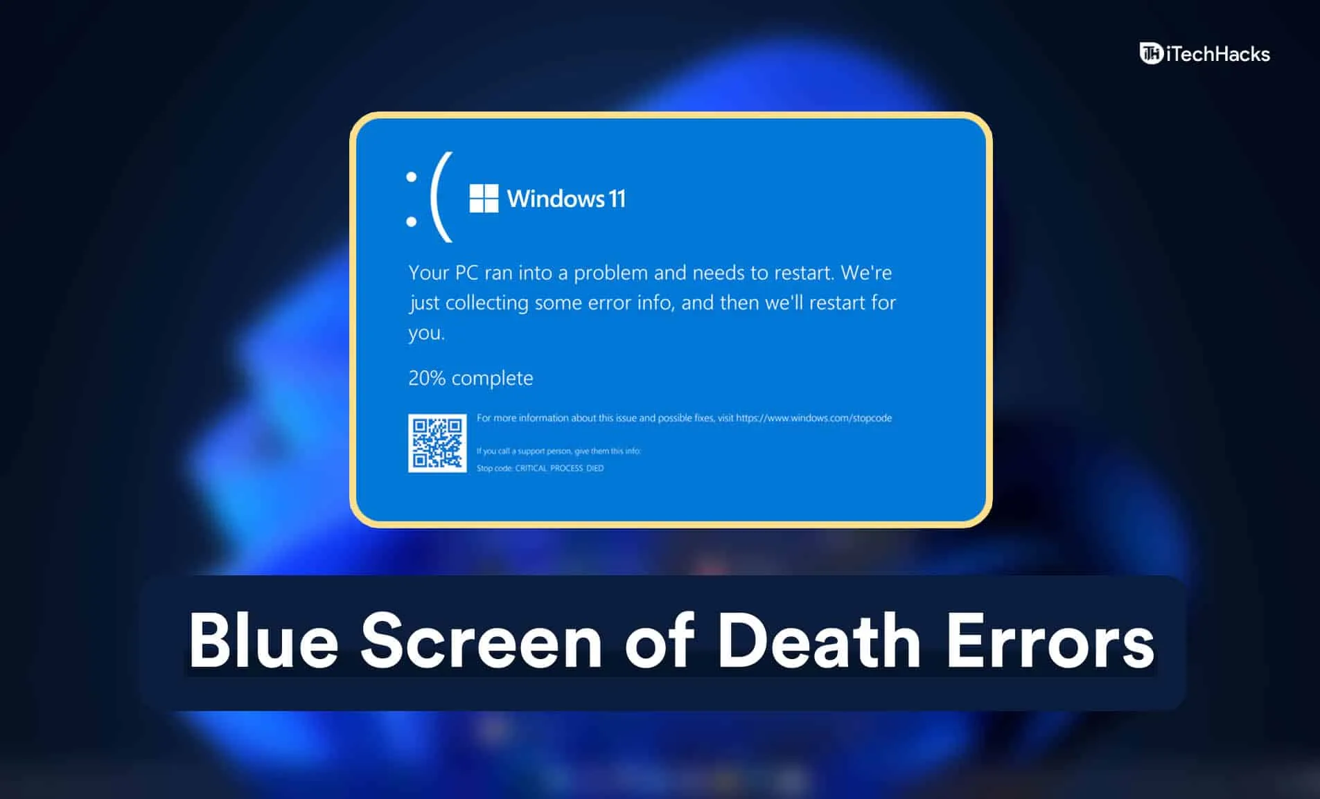 Cara Membetulkan Ralat Kematian Skrin Biru Windows 11 - 4pmTech