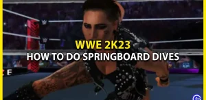 Как совершать прыжки с трамплина в WWE 2K23 (управление атакой)