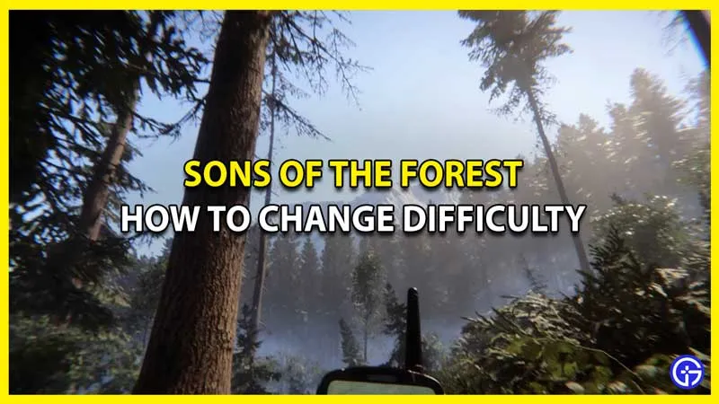 Как изменить уровень сложности в Sons of the Forest