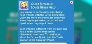 Список всех причуд младенцев в дополнении «The Sims 4 Растем вместе»