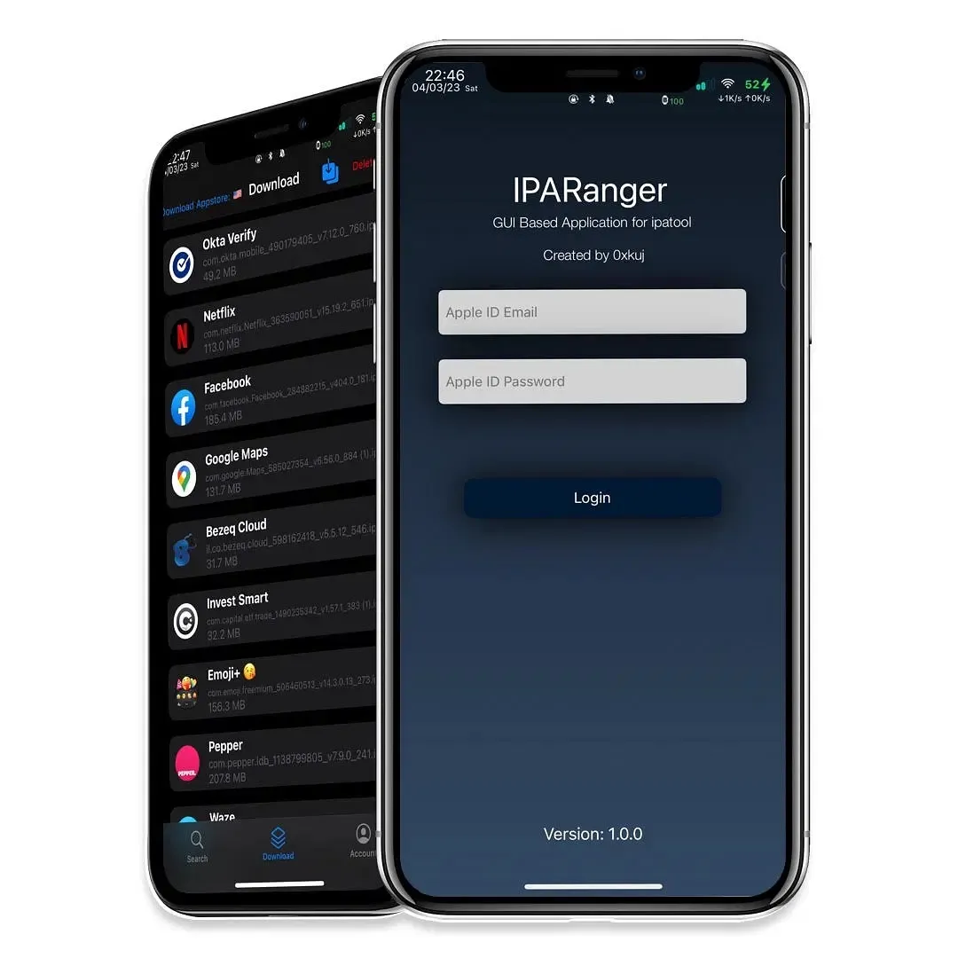 IPA Ranger — это графический интерфейс для утилиты ipatool, которая позволяет загружать файлы .ipa из App Store.