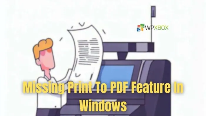 Как исправить отсутствующую функцию печати в PDF в Windows?