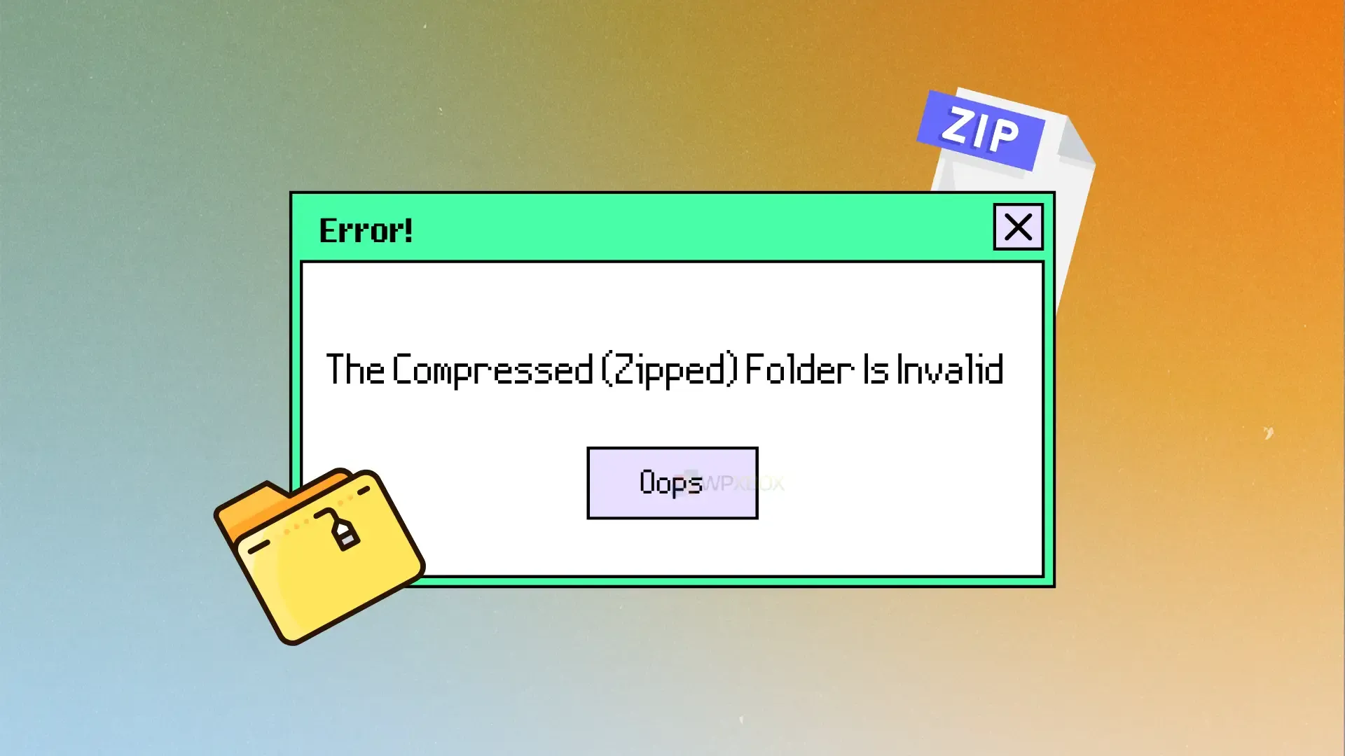 Исправлено: сжатая (заархивированная) папка является недопустимой ошибкой в ​​​​Windows