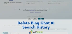 How to Remove AI Search History from Bing Talk
