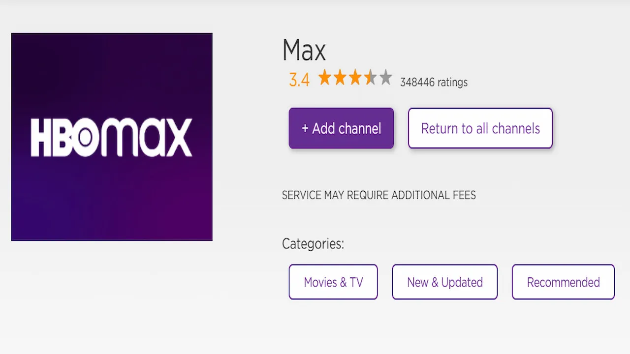 Download Max App on Roku