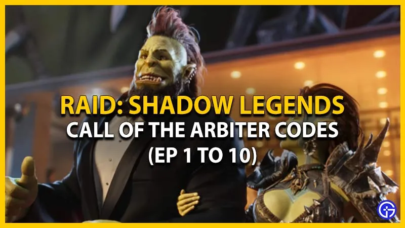 Codes Raid: Call Of The Arbiter (Episodes 01-10)
