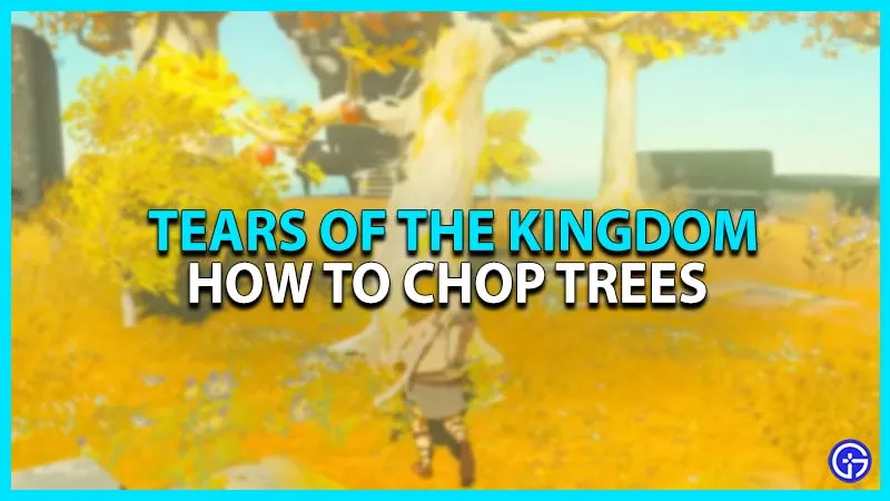 Zelda Tears of the Kingdom: How to Cut Trees